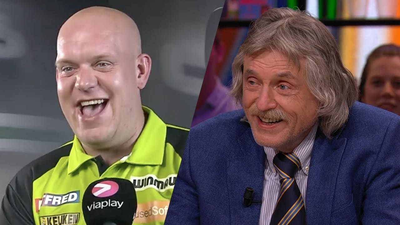 Michael van Gerwen: 'Johan Derksen zou zeggen: Een beetje een gekkie!'