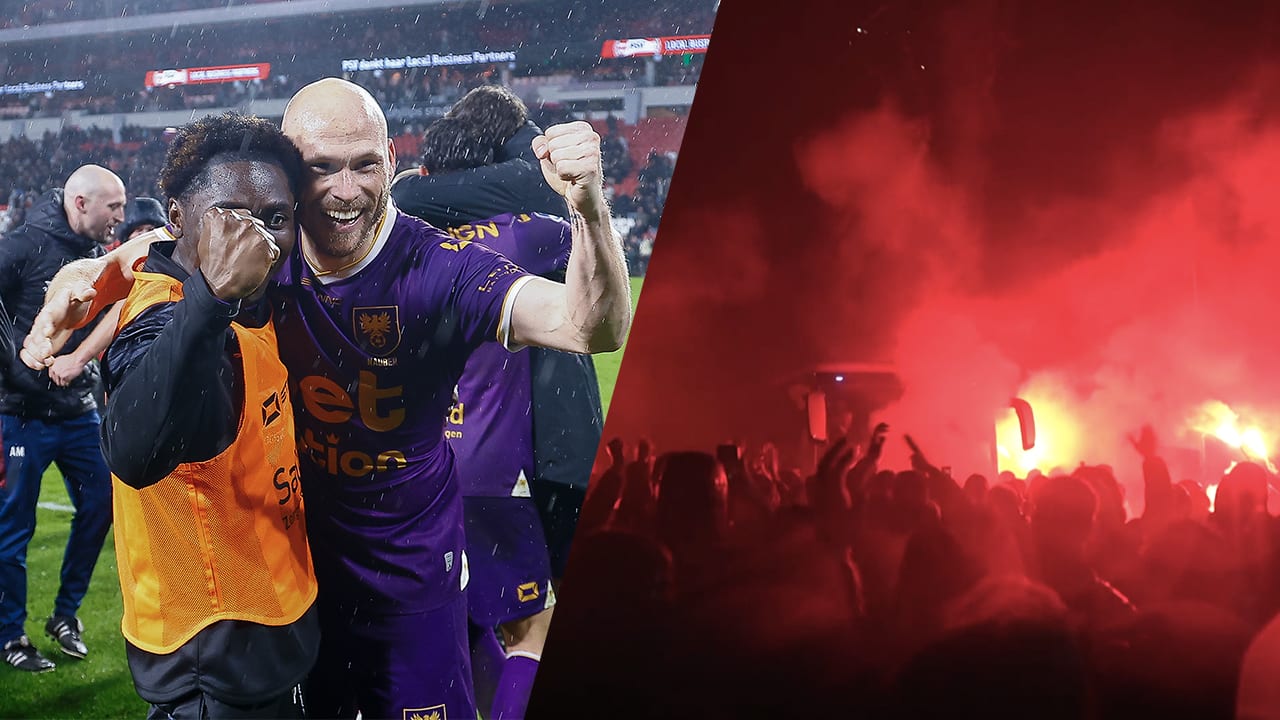 Video: Heldenonthaal voor Go Ahead Eagles-spelers na bekerstunt tegen PSV