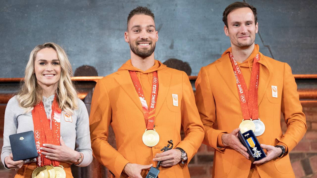 Medaillewinnaars Winterspelen gehuldigd in Ridderzaal
