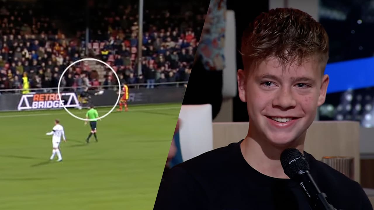 Video: Ballenjongen Go Ahead Eagles blikt bij Studio Voetbal terug op bijdrage aan doelpunt