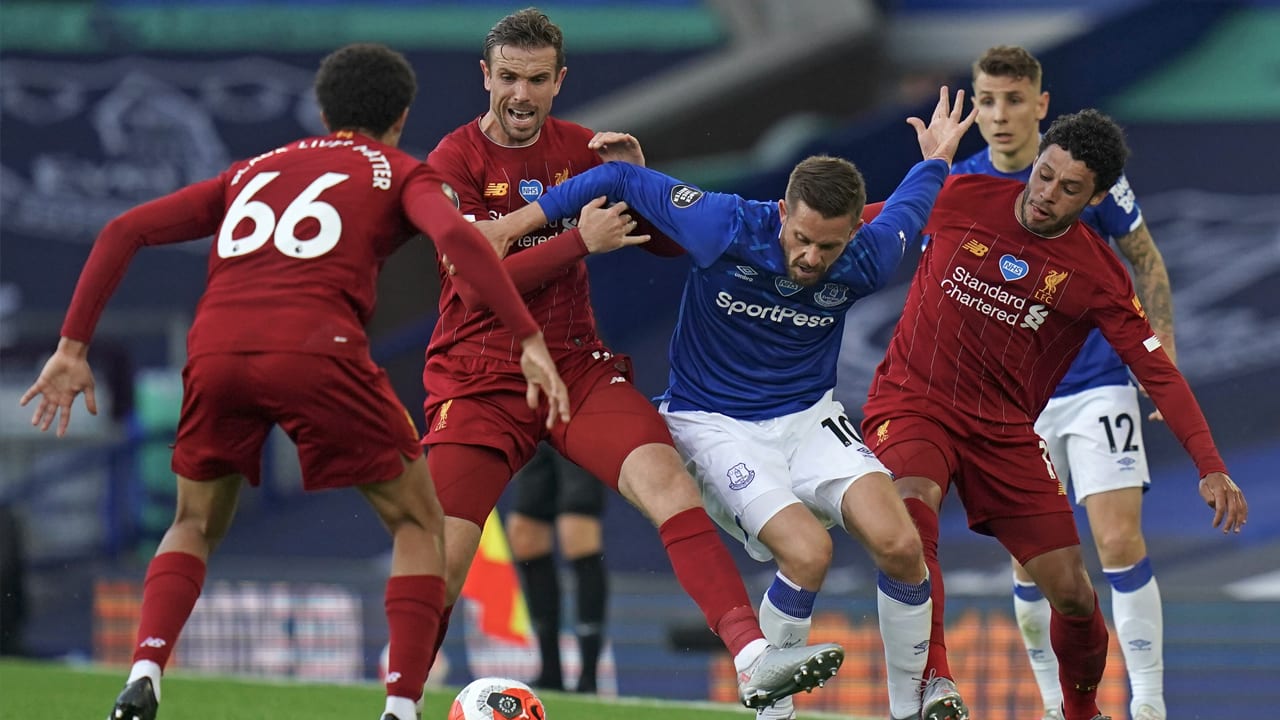 Everton - Liverpool best bekeken voetbalduel ooit op Britse tv