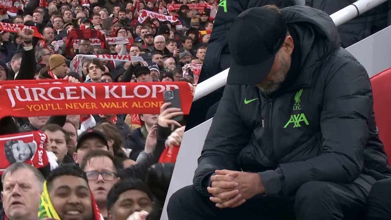 Prachtig eerbetoon: Liverpool-fans zingen vertrekkende trainer Klopp gepassioneerd toe