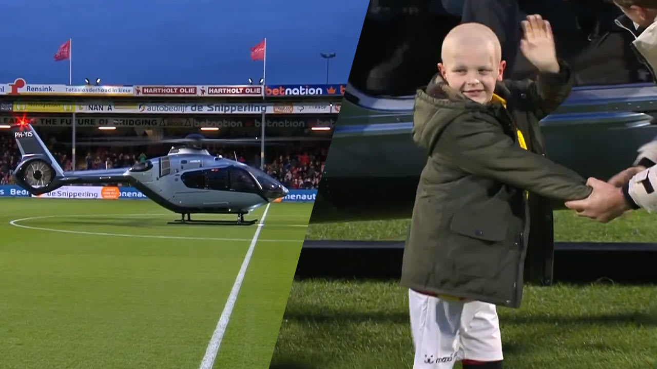 Hartverwarmend: Go Ahead vervult droom van zieke Ryan (8) met helikoptervlucht naar stadion