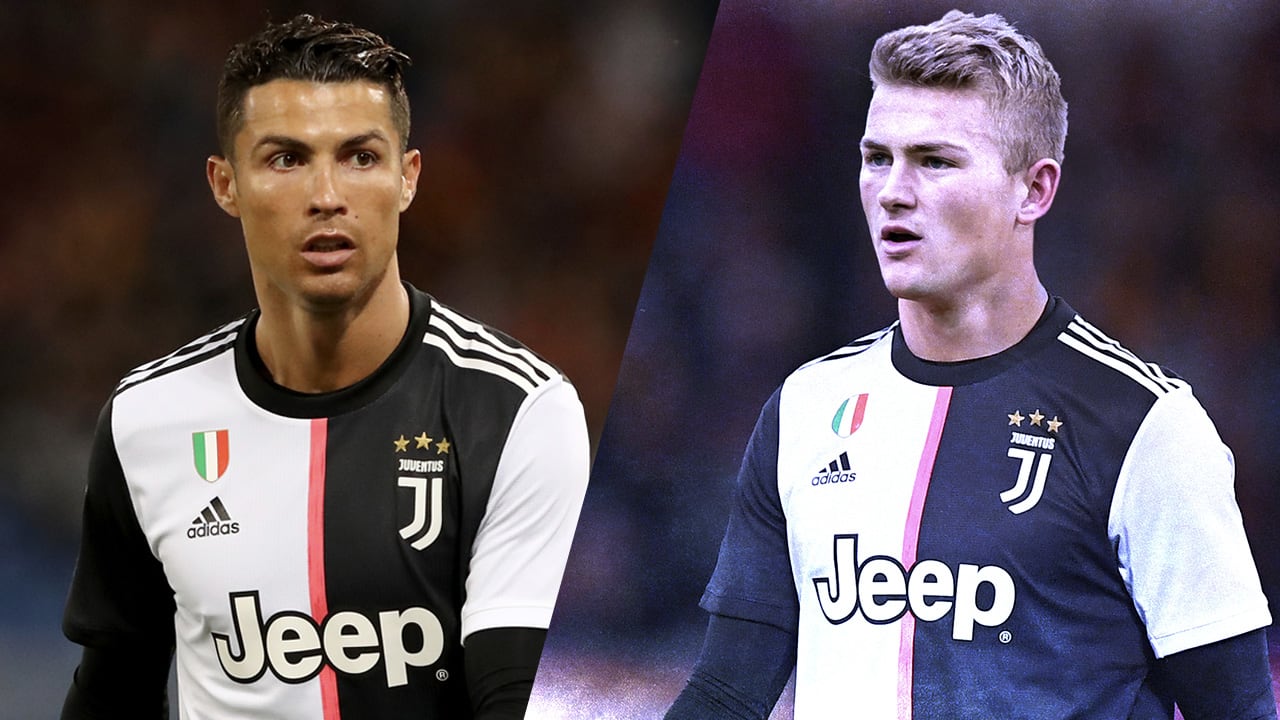 Ronaldo verwelkomde De Ligt met twee woorden bij Juventus