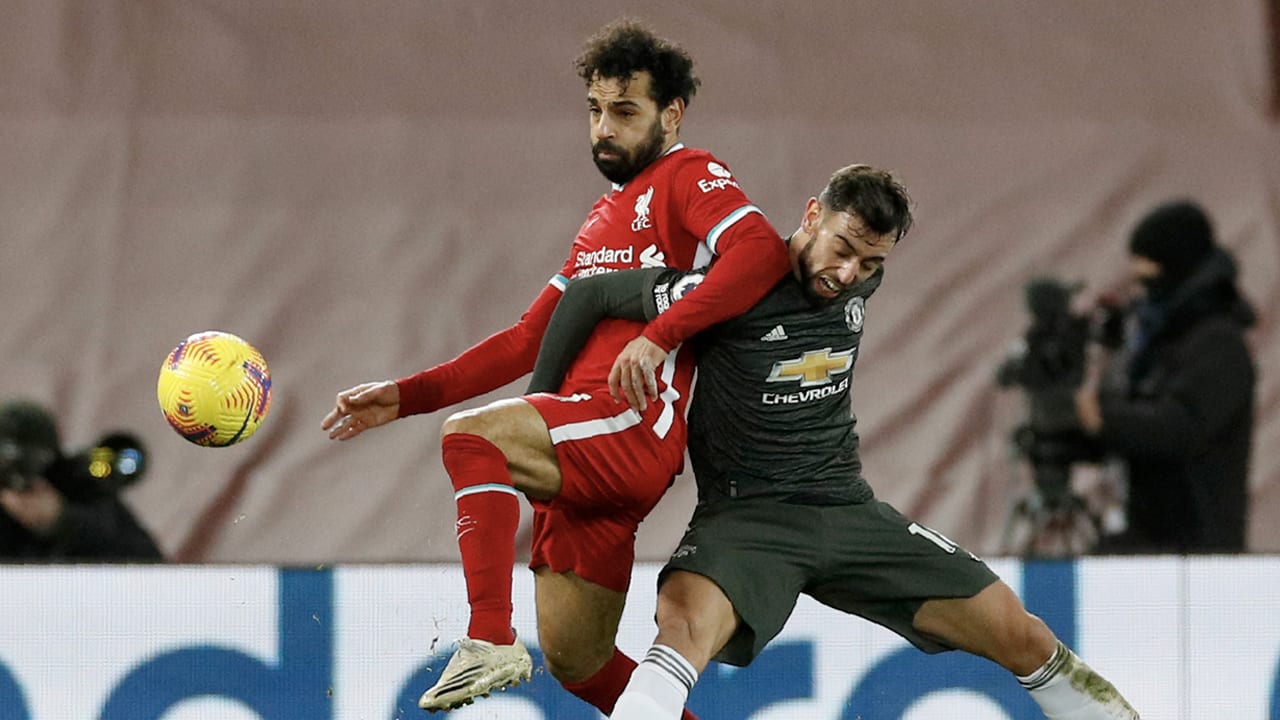 Topper tussen Liverpool en Manchester United eindigt onbeslist