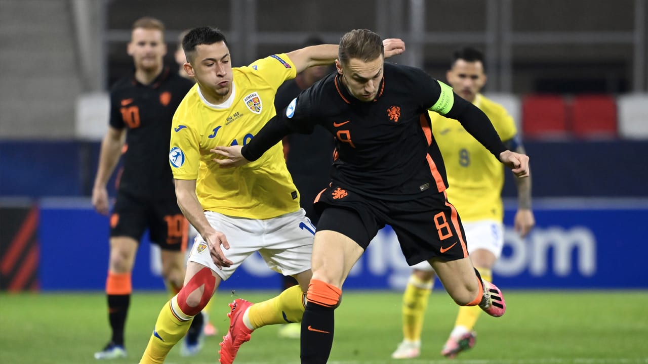 Jong Oranje begint EK met gelijkspel tegen Jong Roemenië
