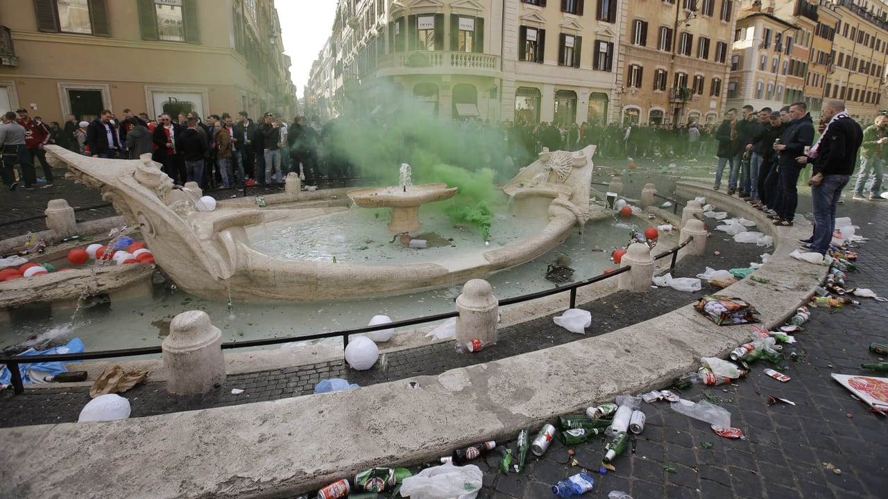 Feyenoord-fans niet welkom in Rome tijdens duel tegen Lazio