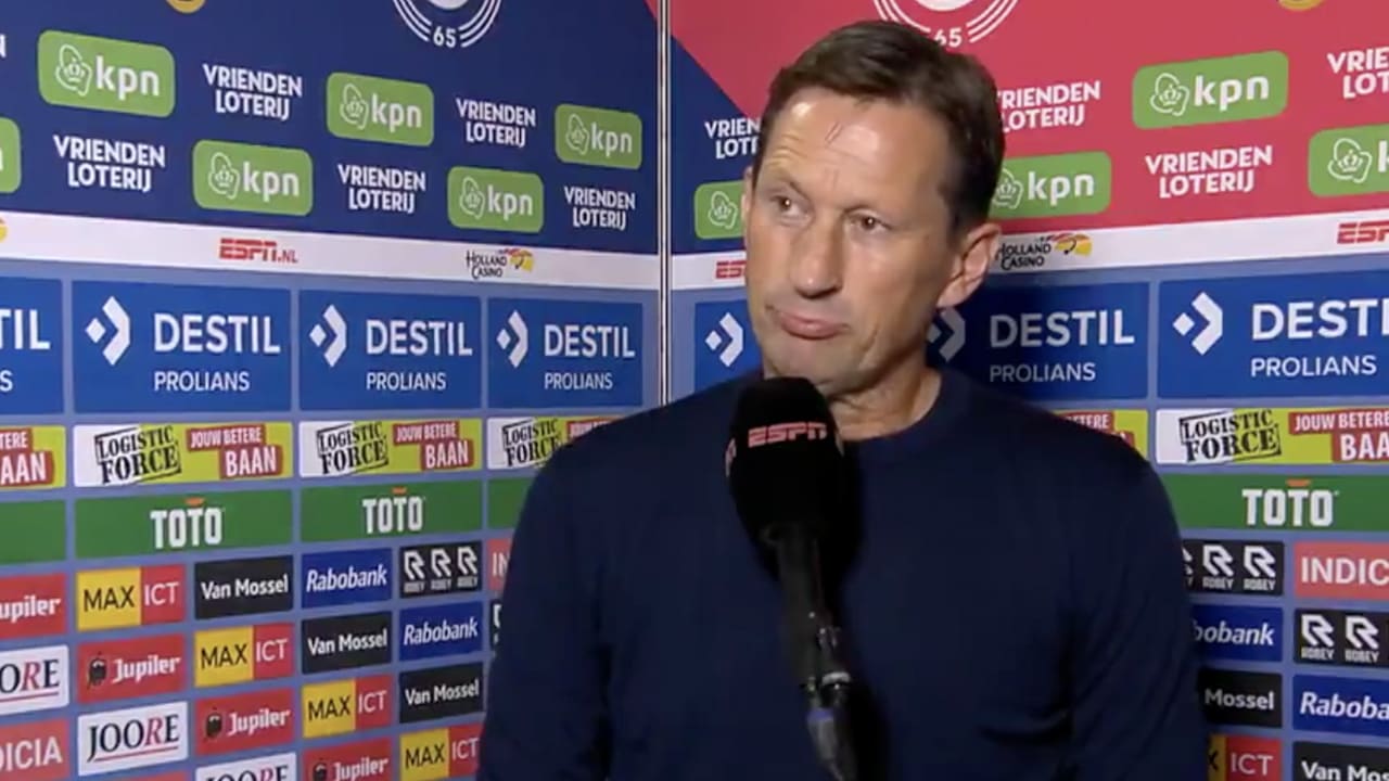 Schmidt: 'Wij speelden vandaag beter dan tegen Ajax voor de Johan Cruijff Schaal'