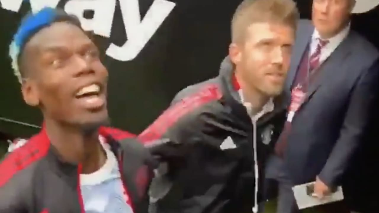 VIDEO: scheldende West Ham-fans kunnen niet op tegen reactie van Pogba