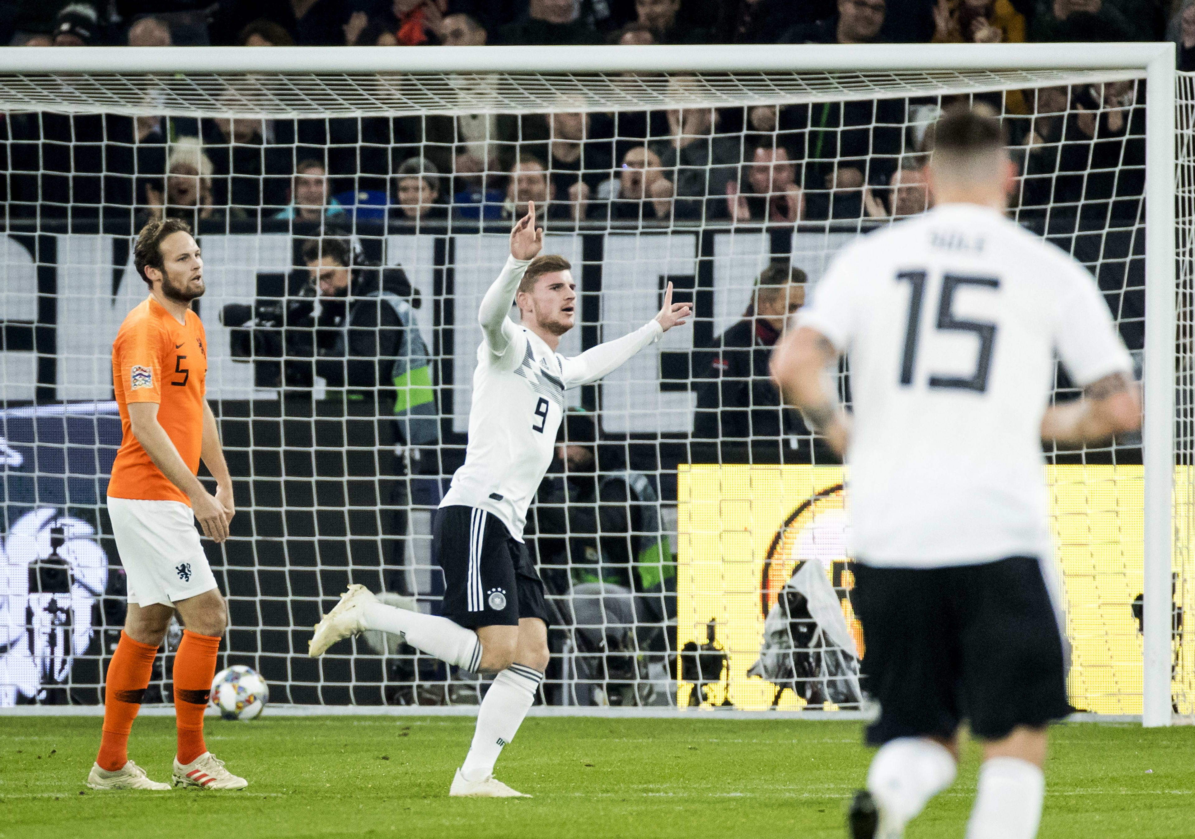 Werner schiet Duitsland snoeihard naar de 1-0