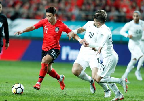 Pereiro verliest met Uruguay van Zuid-Korea