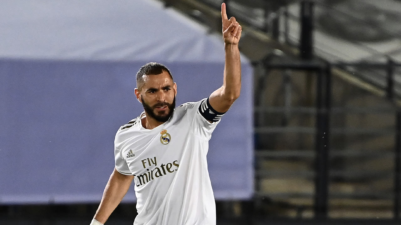 Benzema houdt Real Madrid in het spoor van koploper Atlético