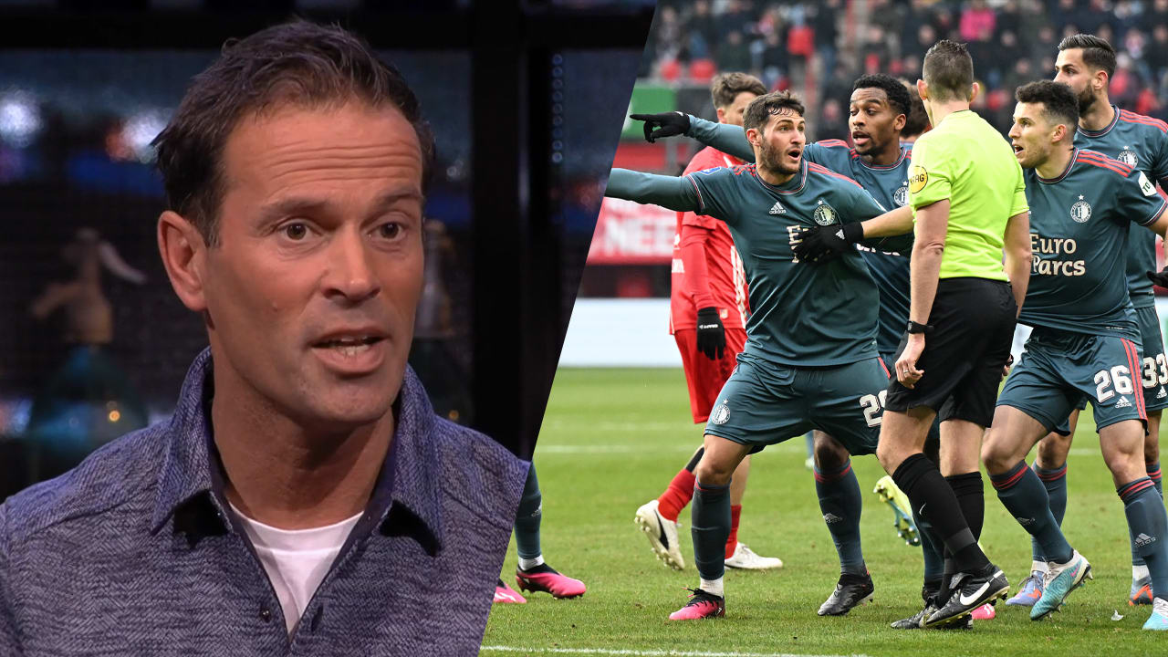 Bas belde met Lindhout over penaltymoment bij Twente-Feyenoord: 'Hoe zit dat dan?'