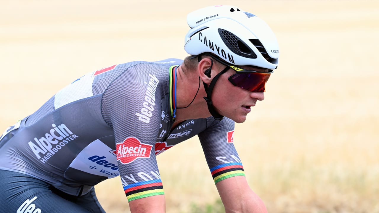 Negende Touretappe dankzij Mathieu van der Poel op een na snelste ooit