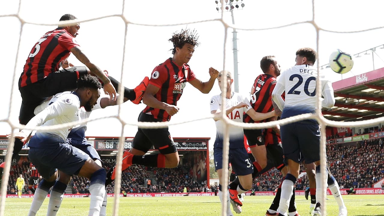 Aké kopt Bournemouth in blessuretijd langs negental Tottenham