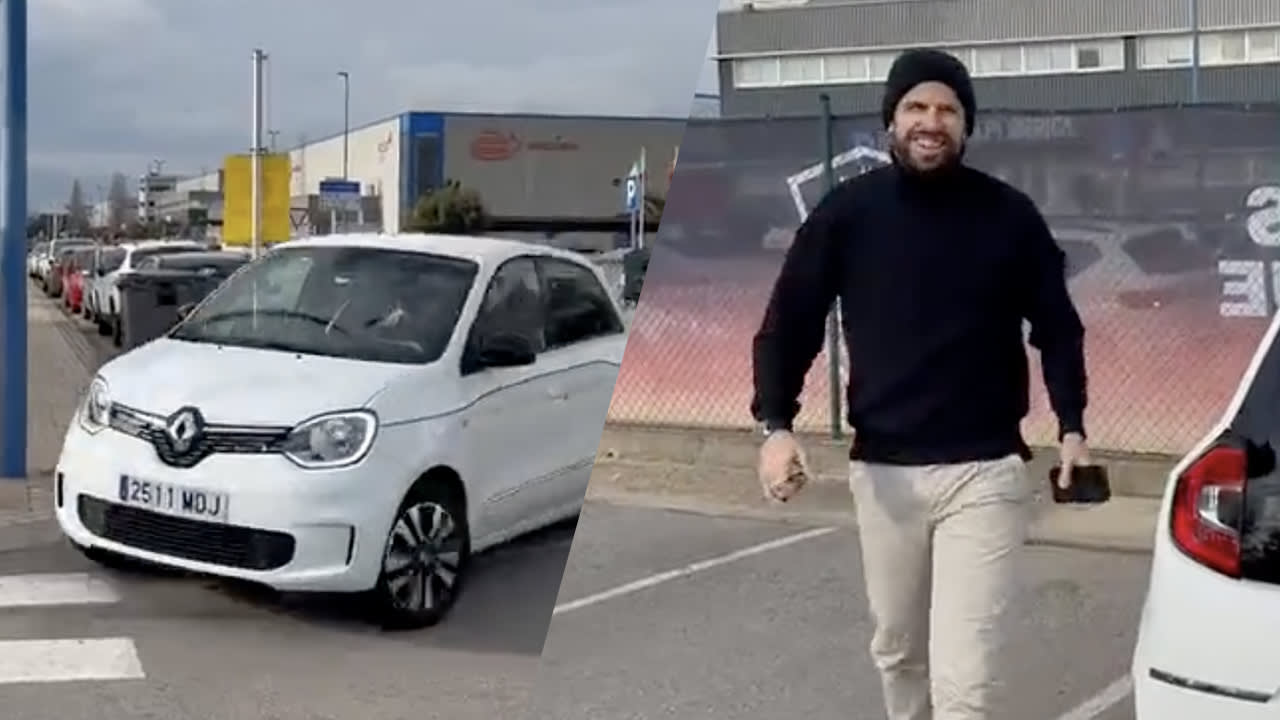 Piqué zet publieke ruzie met Shakira voort en verruilt bolide voor Renault Twingo