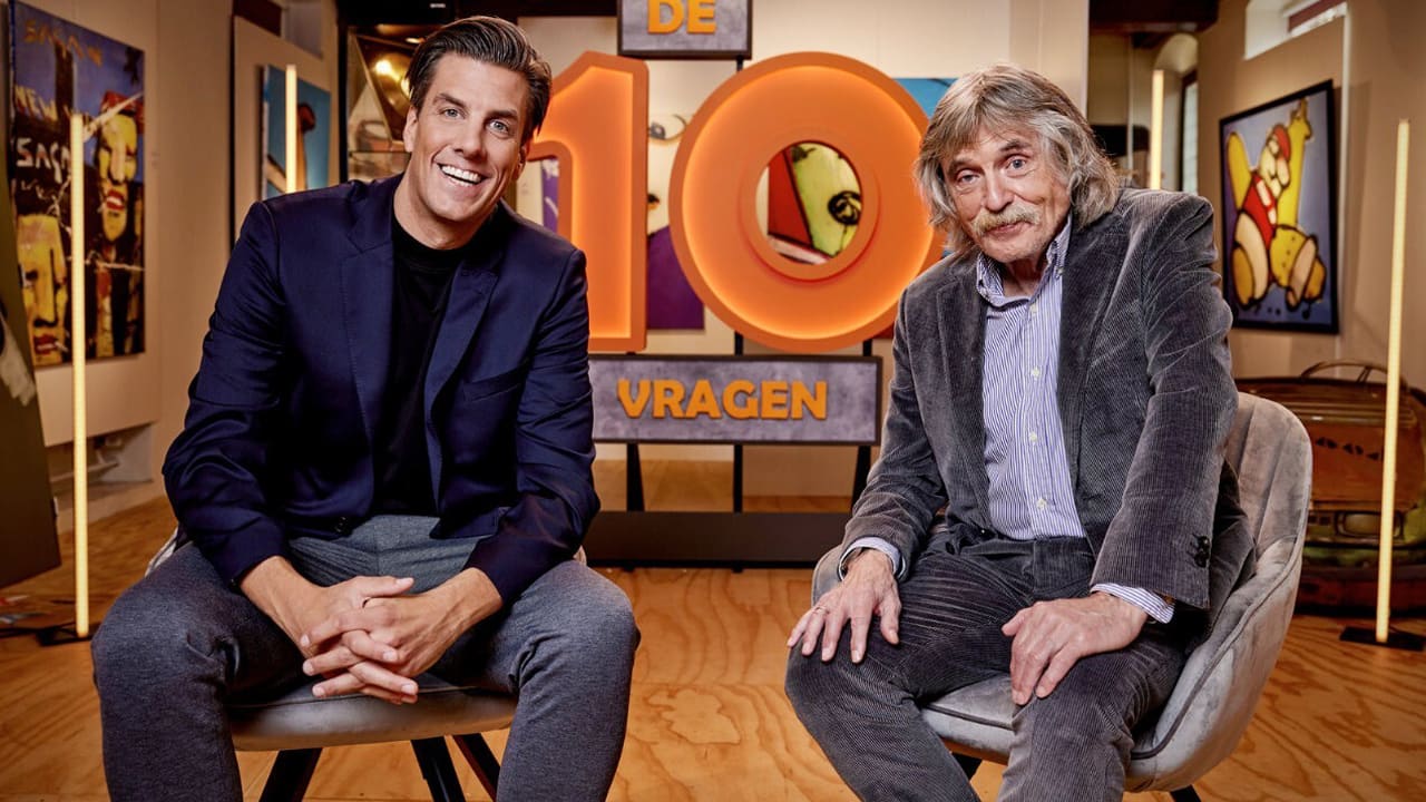 Johan Derksen maandagavond te gast in 'De 10 vragen' met Rob Kemps