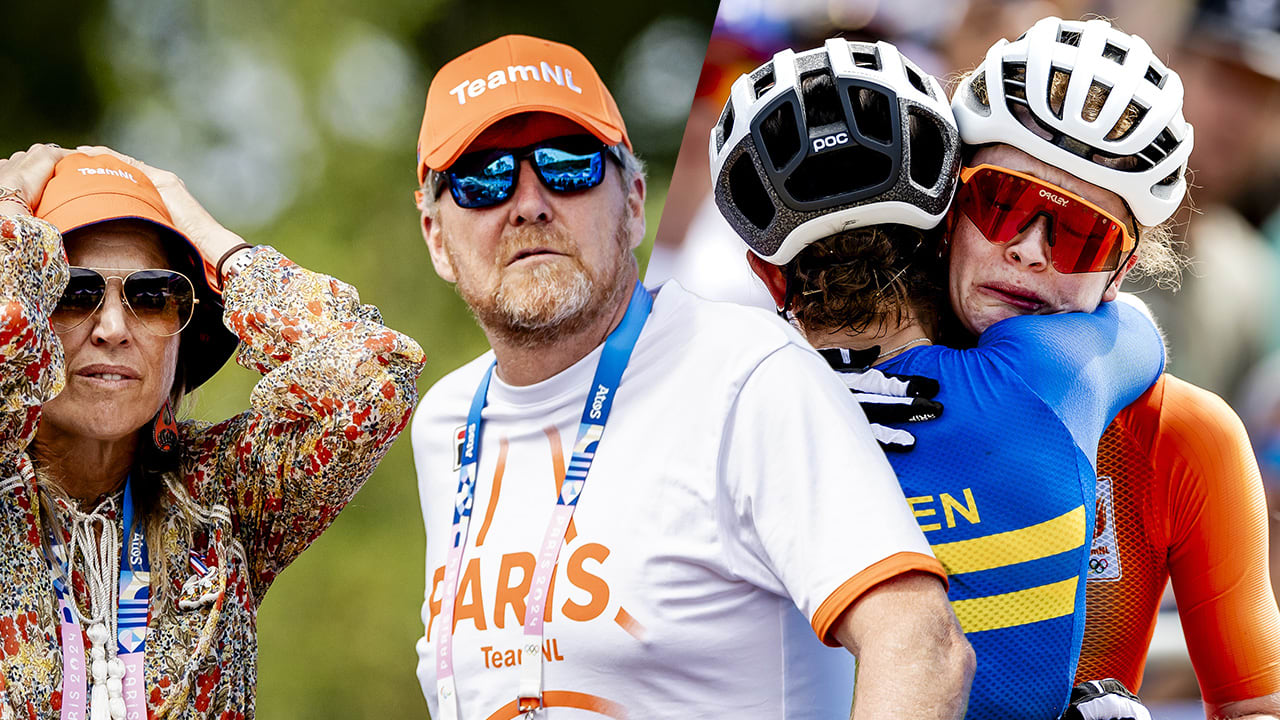 Koningspaar troost mountainbikester Puck Pieterse na mislopen medaille: 'Nederland is trots op je'