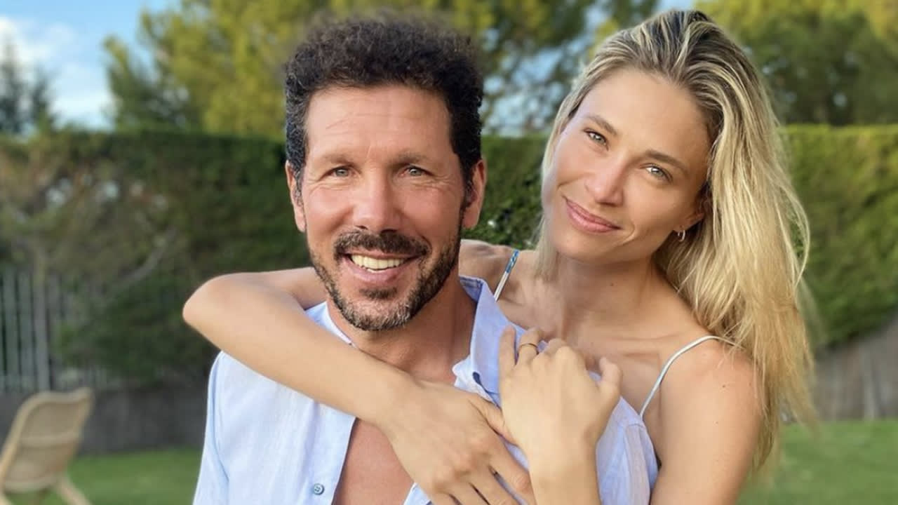 Diego Simeone is dolgelukkig met zijn 18 jaar jongere vriendin