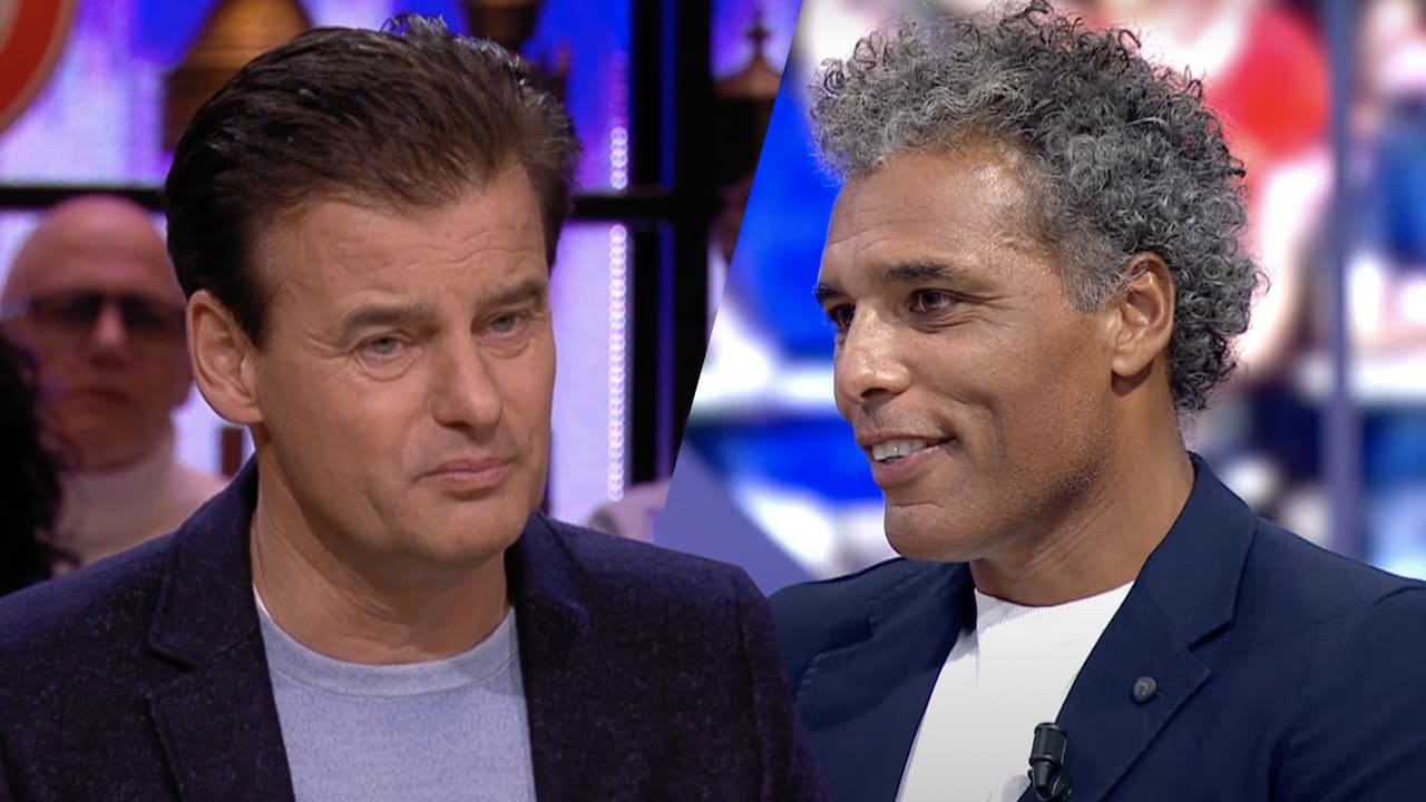 Wilfred keek met verbazing naar terugkeer Van Hooijdonk bij Studio Voetbal: 'Héél ongemakkelijk'