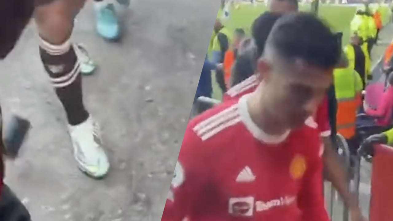 Gefrustreerde Ronaldo slaat telefoon van provocerende Everton-fan kapot