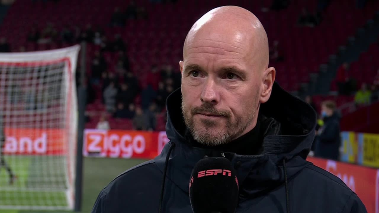 Ten Hag reageert op vertrek Overmars: 'Ik was totaal verbijsterd, dit is rampzalig'