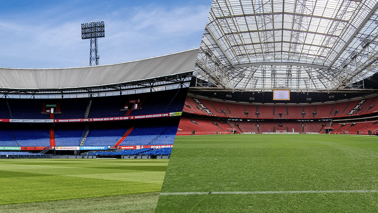 Feyenoord moet na acht zeges op rij koppositie in veldencompetitie delen met Ajax 