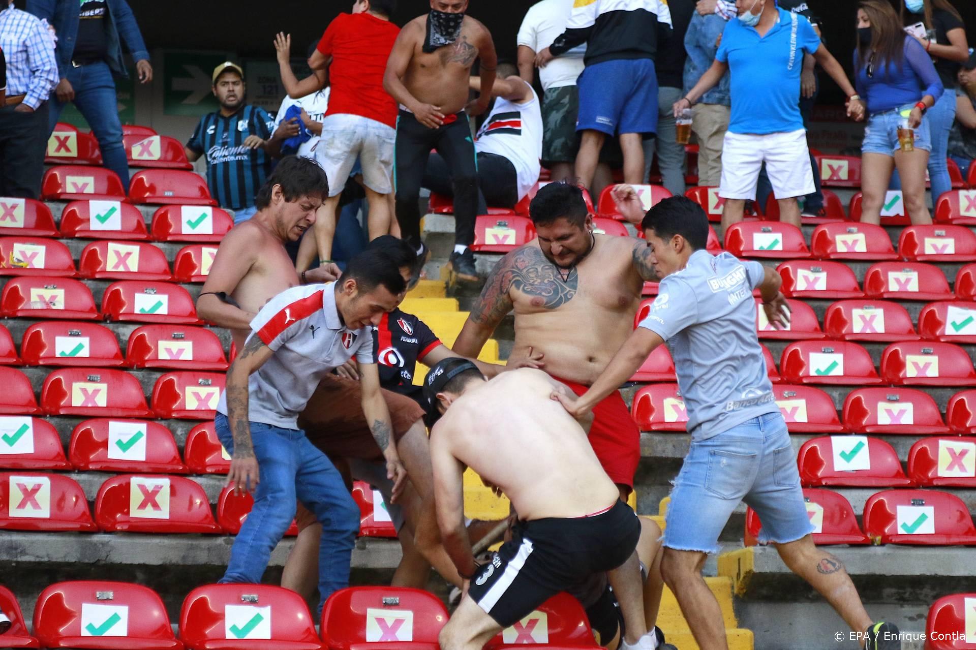 Geen doden bij voetbalrellen in Mexico