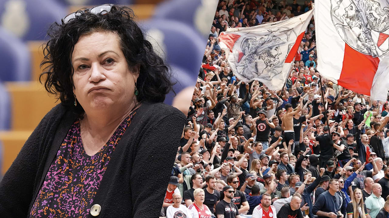 Caroline betreurt gedrag van Ajax-fans: 'Heel sneu, misschien ben ik een watje wat dat betreft'