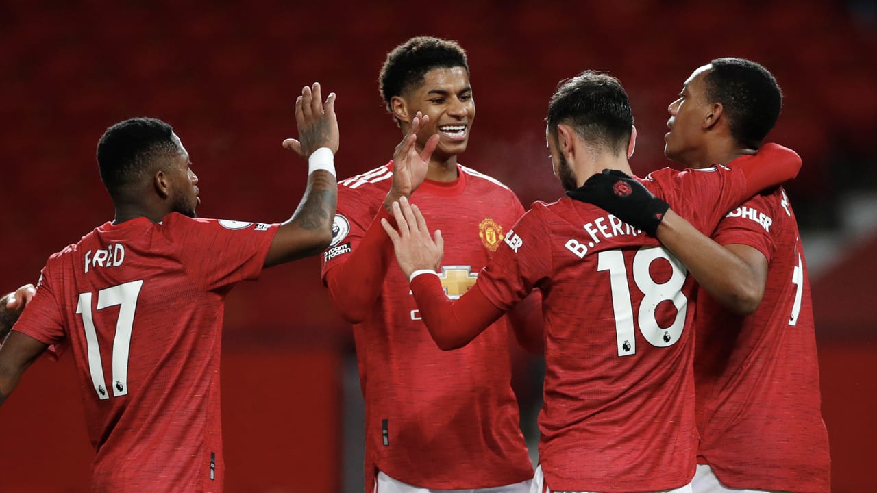Manchester United meldt zich in top 3 na klinkende 6-2 thuiszege