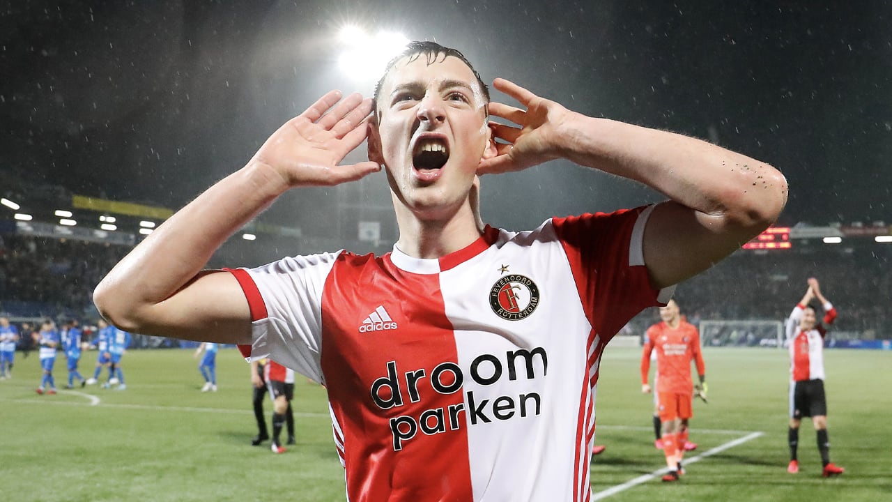 Nieuwkomer Bozenik schiet Feyenoord in slotfase langs PEC