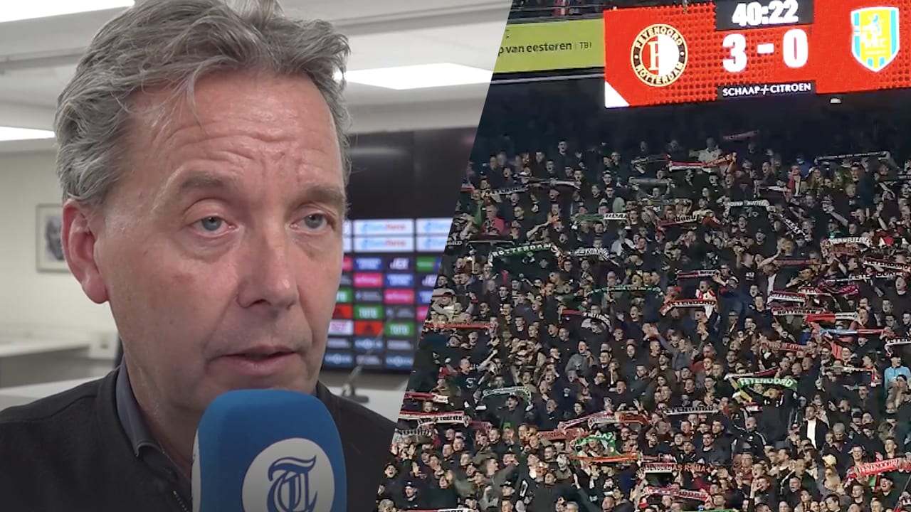 Valentijn genoot van sfeer bij Feyenoord: 'Volumeknop omlaag, zodat niet iedereen strak staat'