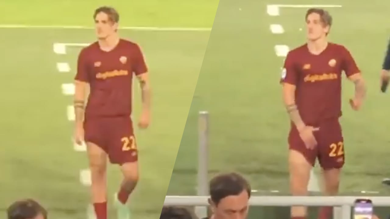 VIDEO: Nicolò Zaniolo maakt obsceen gebaar richting Lazio-fans