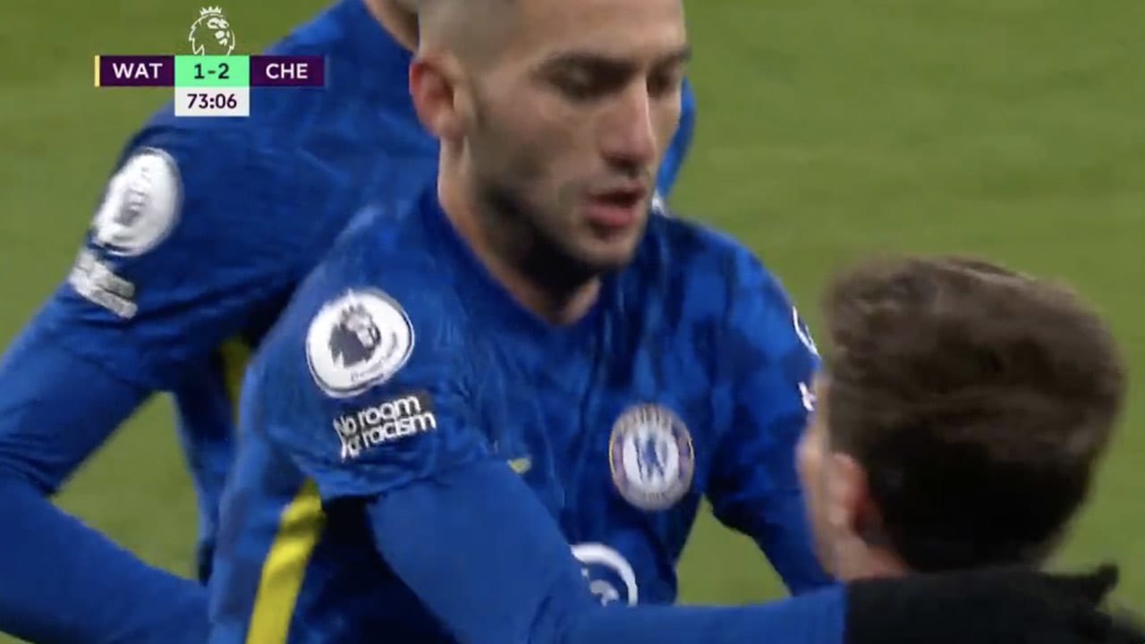 VIDEOGOAL: Ziyech héél belangrijk voor Chelsea met winnende treffer tegen Watford