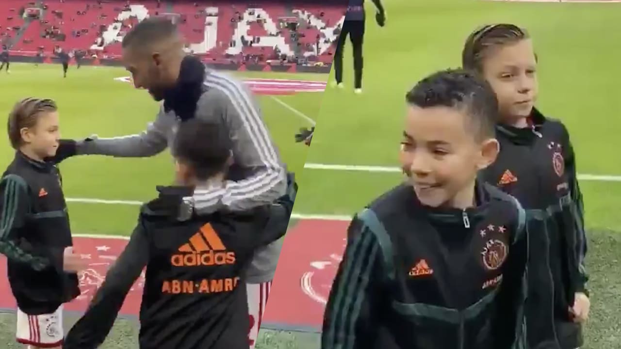 Promes roept Ziyech terug voor knuffel met Ajax-talentjes