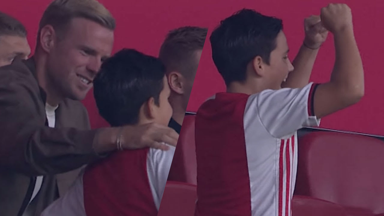 Mooi: Jonge Ajax-fan kan geluk niet op na foto met Davy Klaassen