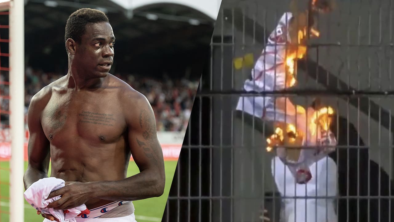 Balotelli uitgekotst door eigen supporters: steken zijn shirt in de fik