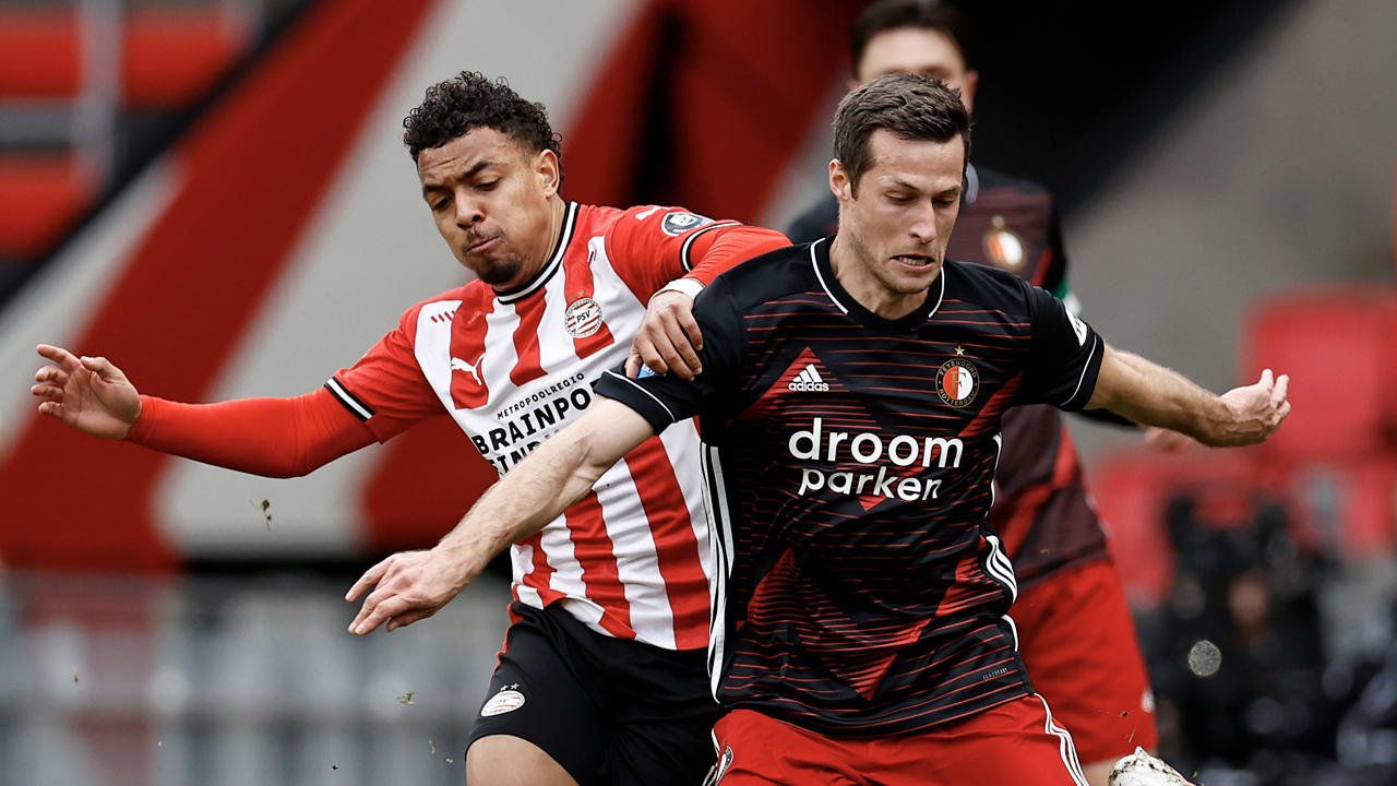 PSV en Feyenoord spelen gelijk in Eindhoven: 1-1