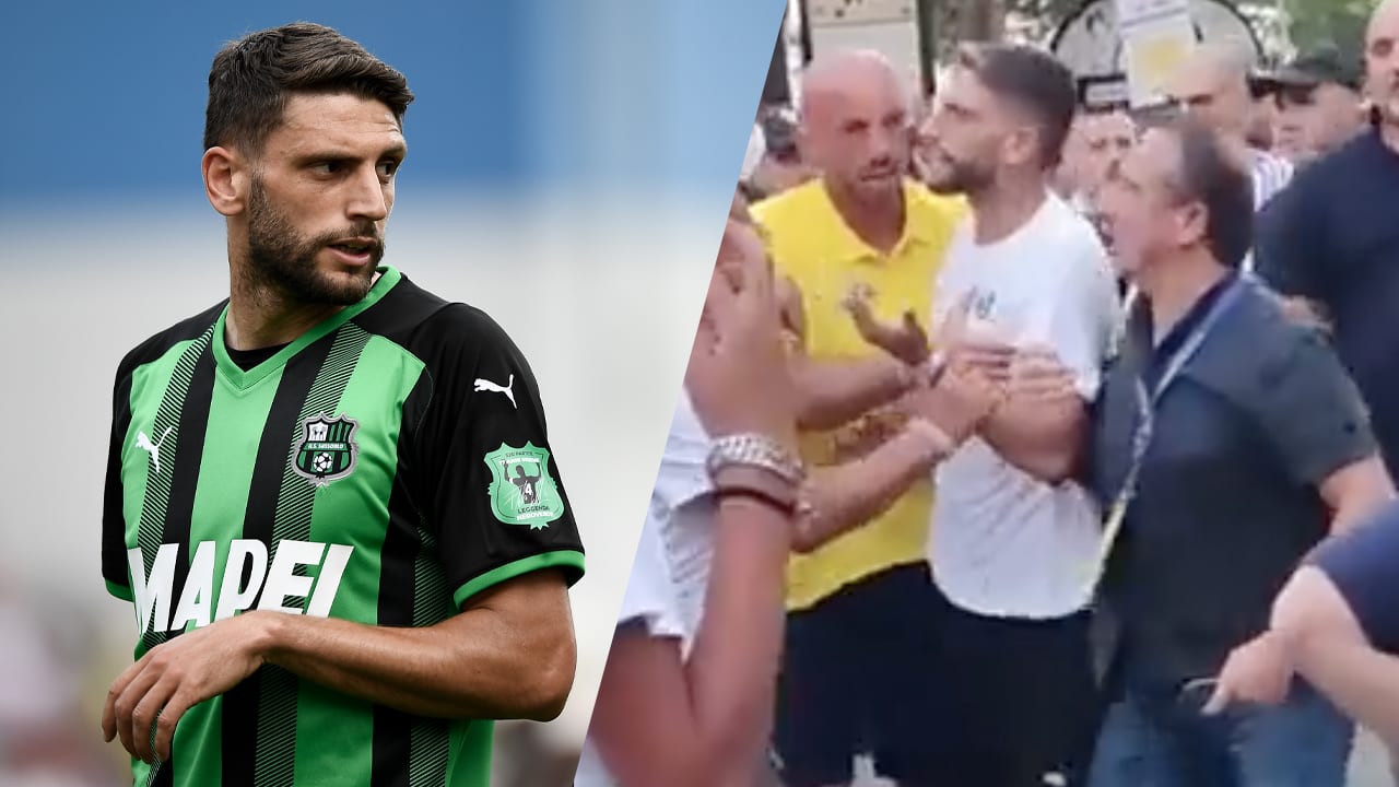 Video: Sassuolo-sterspeler Berardi op de vuist met supporters na bekeruitschakeling