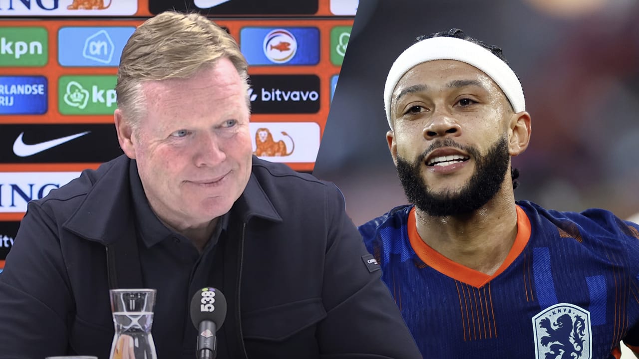 Koeman discussieert met Valentijn over haarband van Memphis: 'Ga ik rustig over slapen'