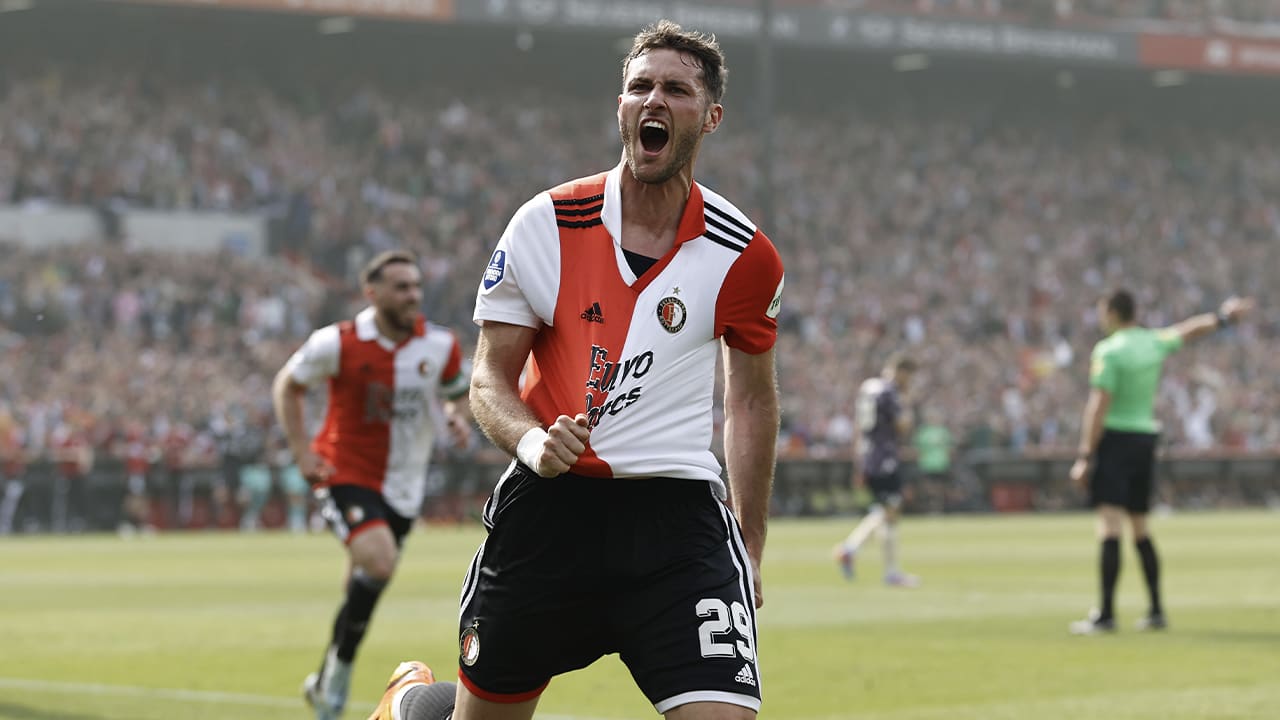 Feyenoord kroont zich tot kampioen met overtuigende zege op Go Ahead Eagles