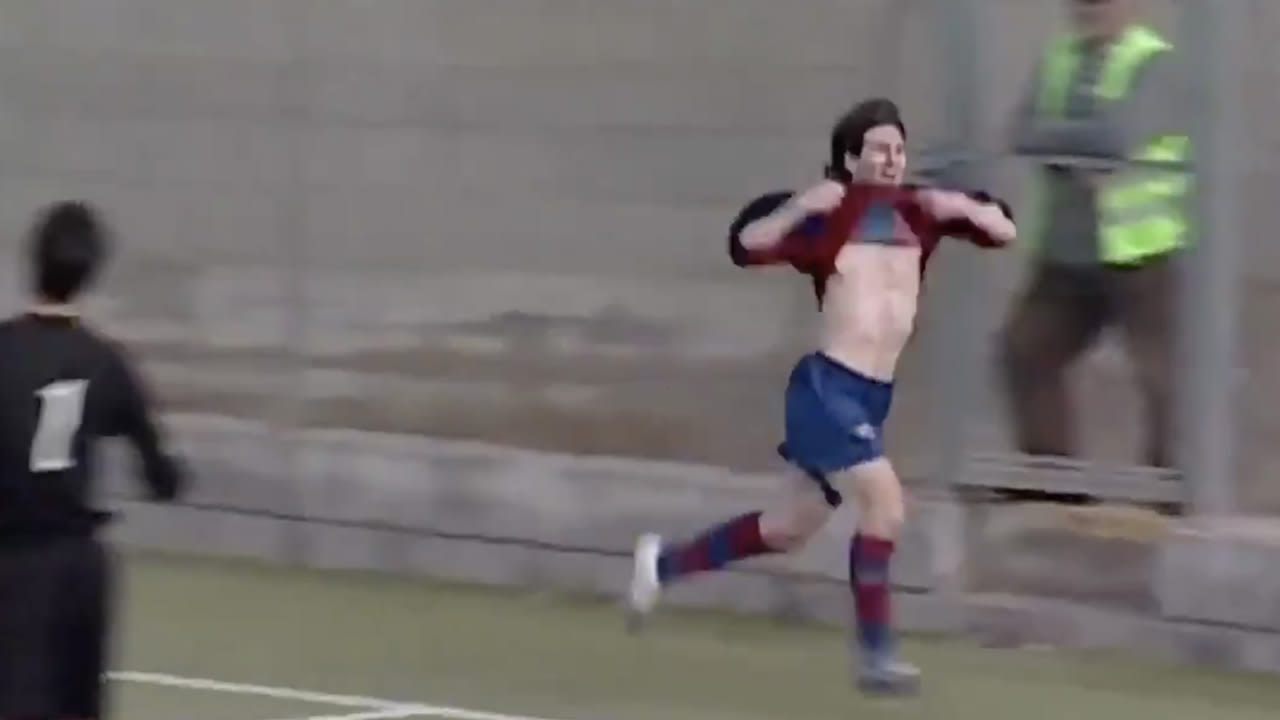 FC Barcelona deelt legendarische beelden van 16-jarige Messi 