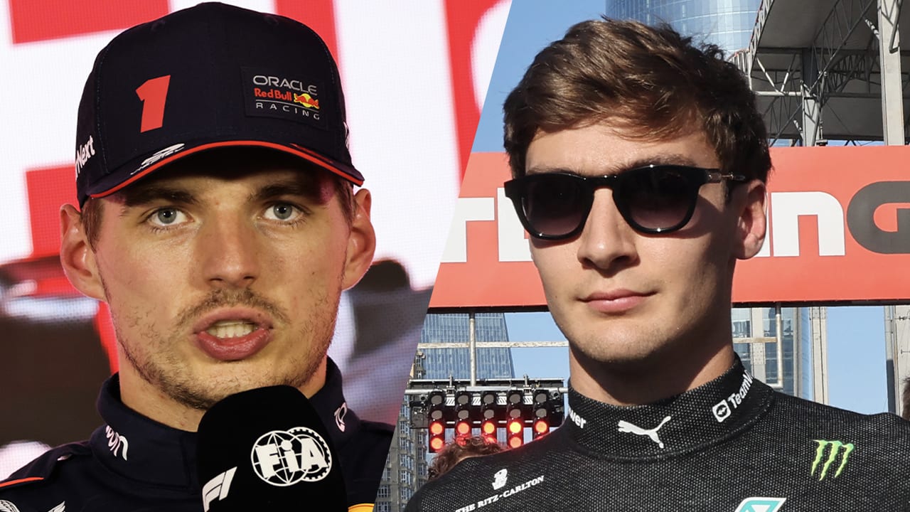 Max Verstappen geeft 'dickhead' George Russell de schuld van gewonde auto