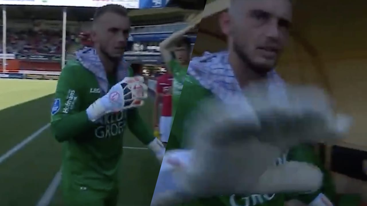 Video: Cillessen niet gediend van cameraman na vroege tegentreffer