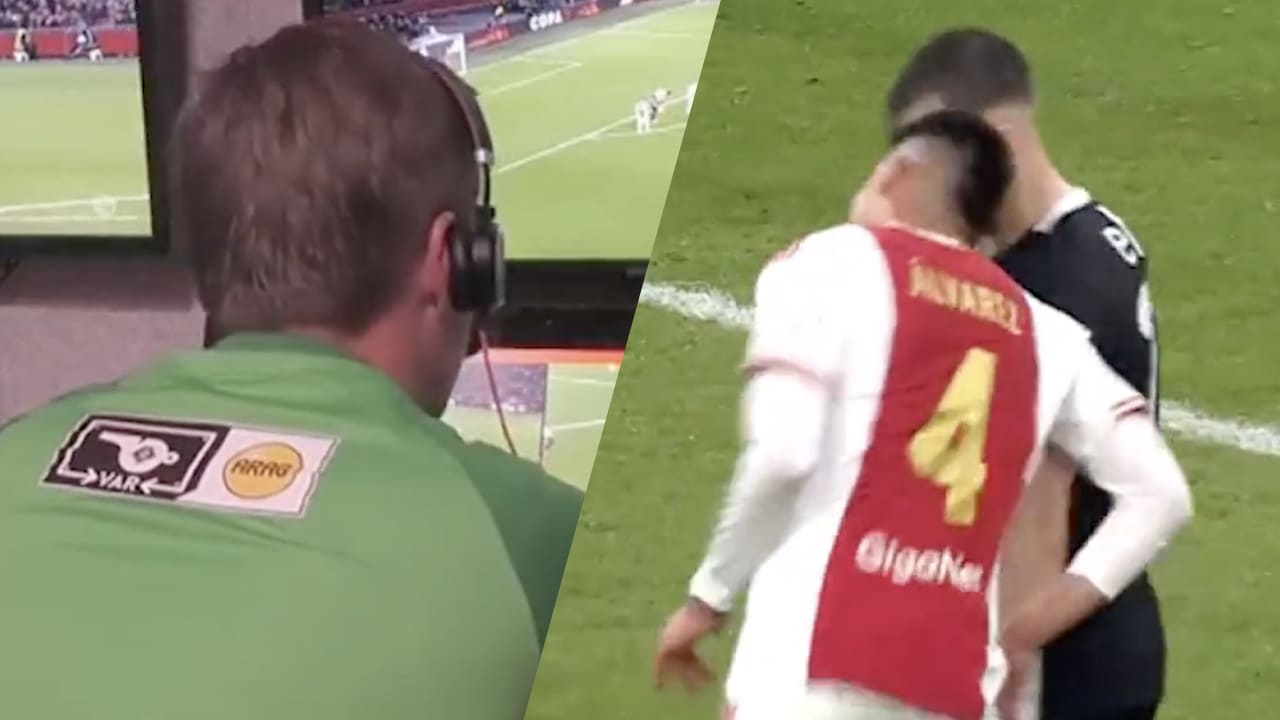 Video: VAR beoordeelt 'kopstoot' van Edson Álvarez aan Sam Beukema