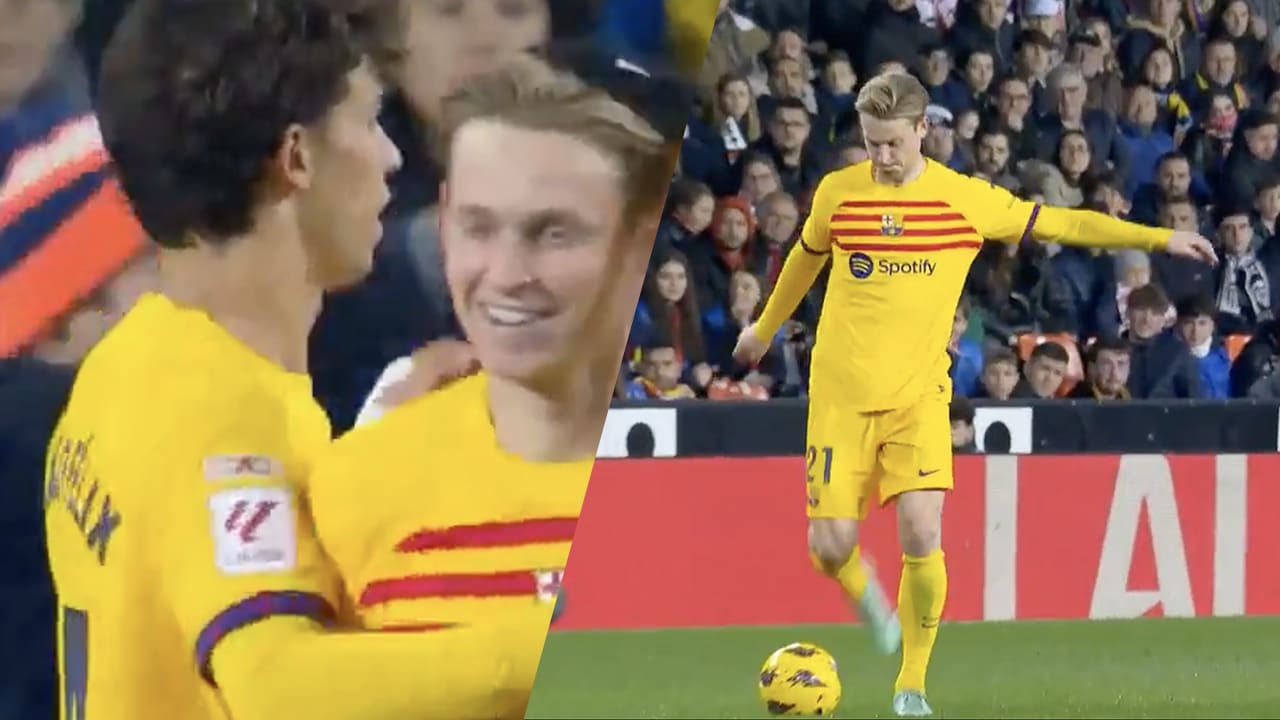 Videogoal: Héérlijke pass Frenkie de Jong staat aan basis van doelpunt Barcelona