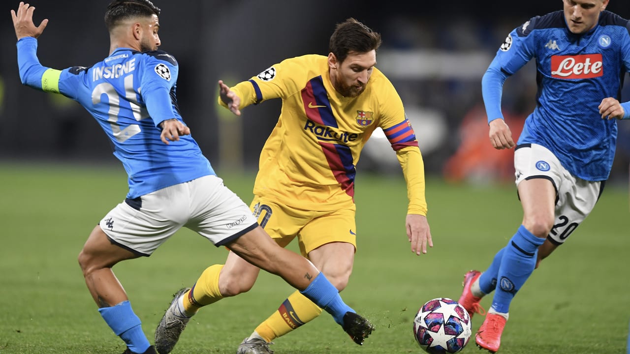 Kijk nu live: FC Barcelona - Napoli 