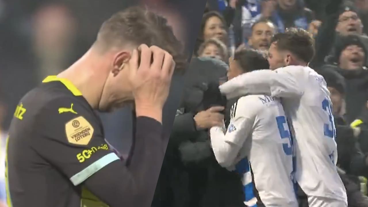 Videogoal: Luuk de Jong mist strafschop; PEC Zwolle scoort later opnieuw 