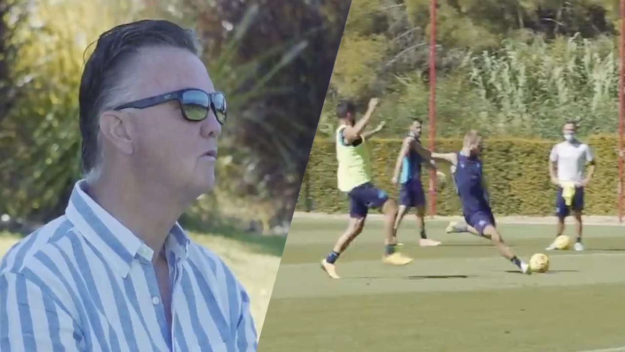 Louis van Gaal duikt op bij training Olympique Marseille
