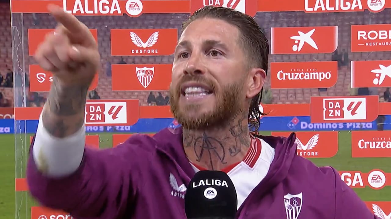 Video: Sergio Ramos ruziet live op televisie met eigen supporters